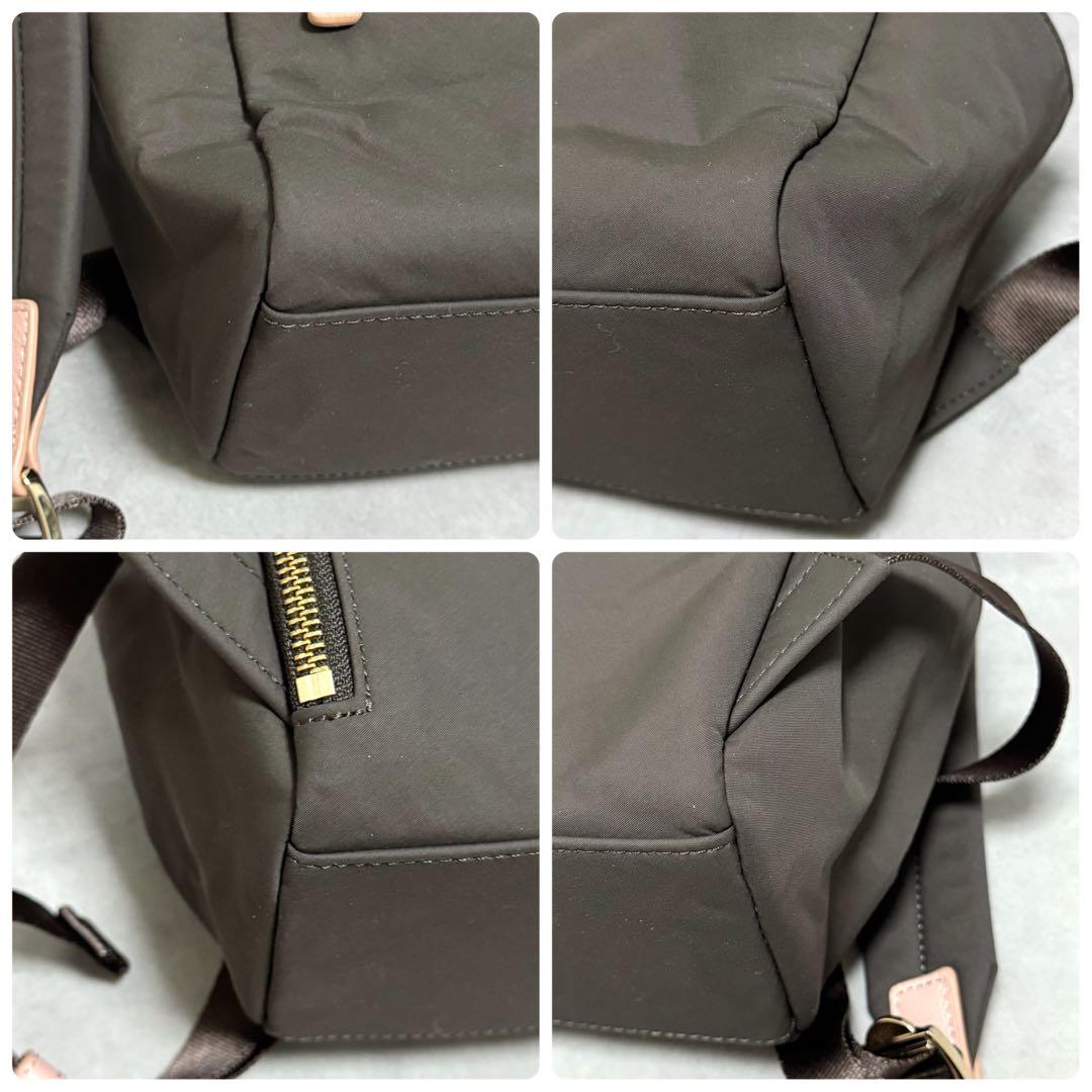 かおりん アニエスベー ピンク ブラウン リュック ミニ ポーチ付