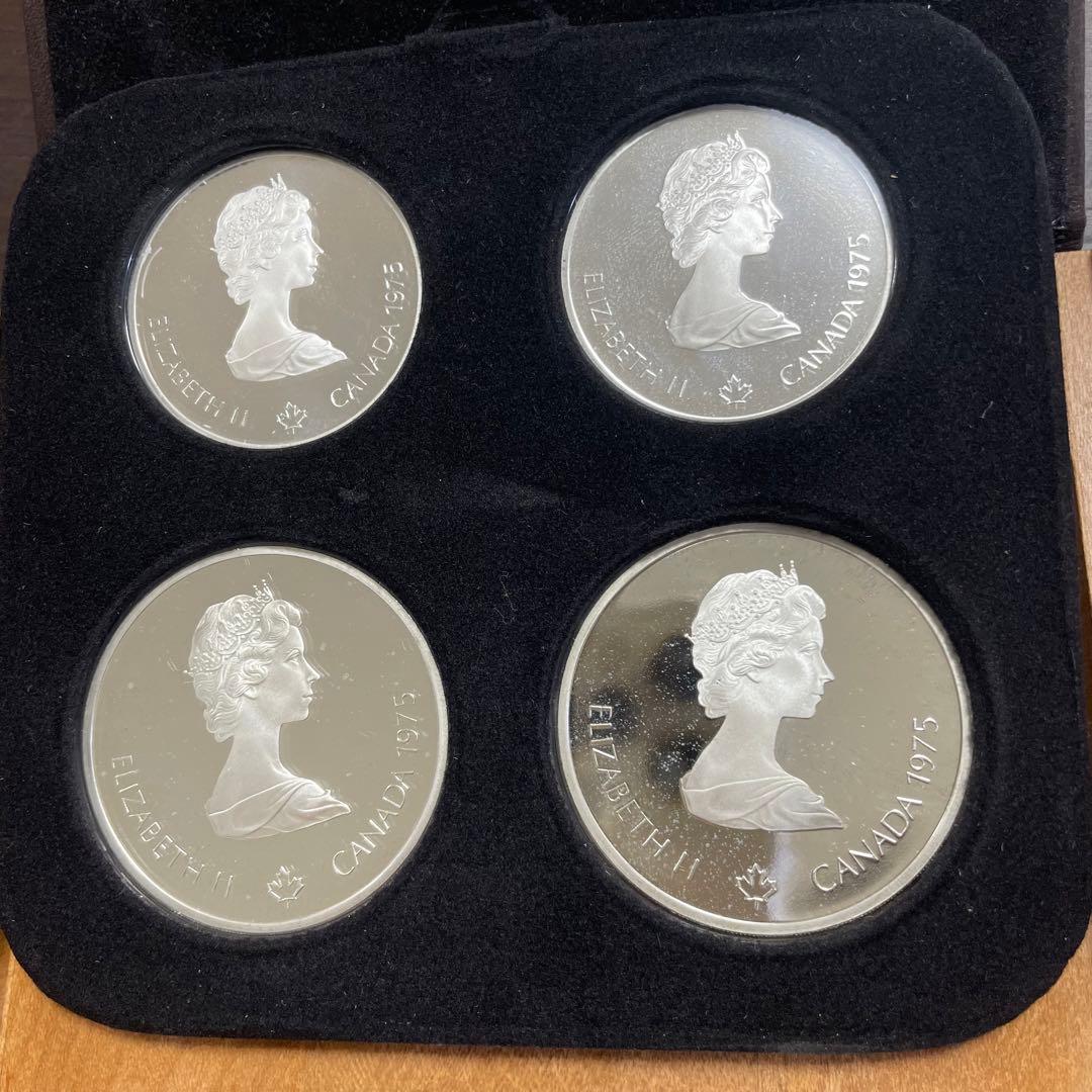 ひろゆき【美品】1976年モントリオール オリンピック記念銀貨4枚セット