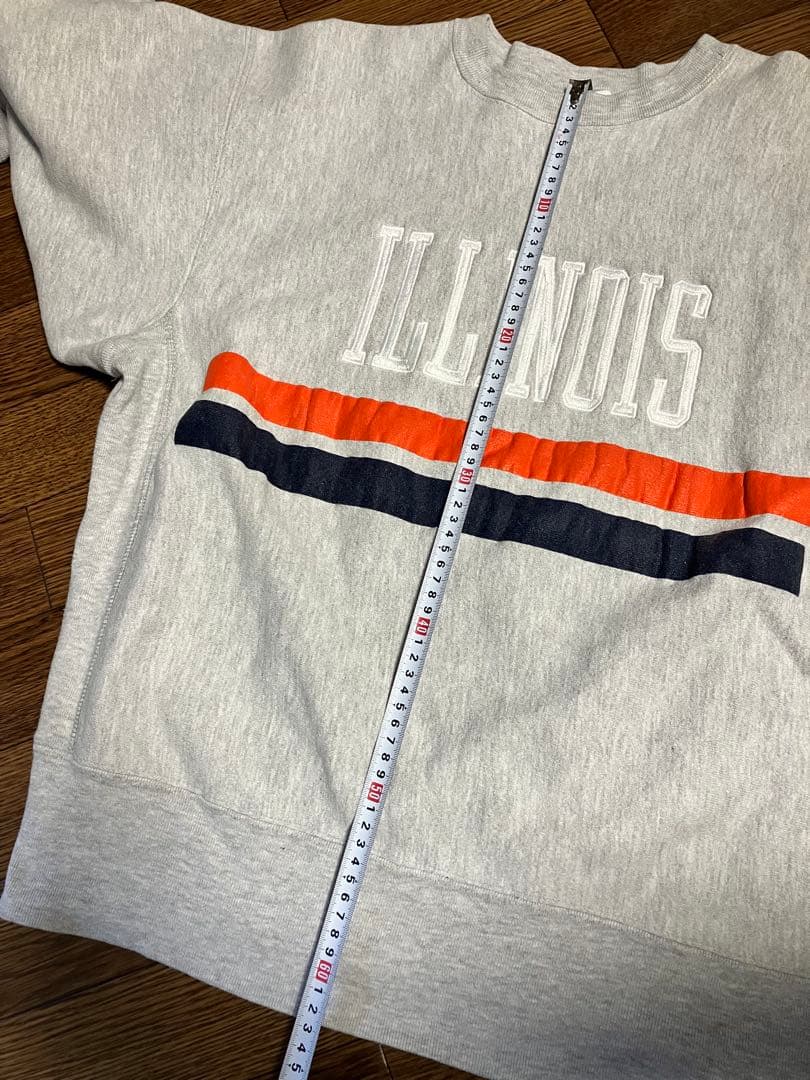 80’s トリコタグ　チャンピオン　リバースウィーブ　ILLINOIS ミント