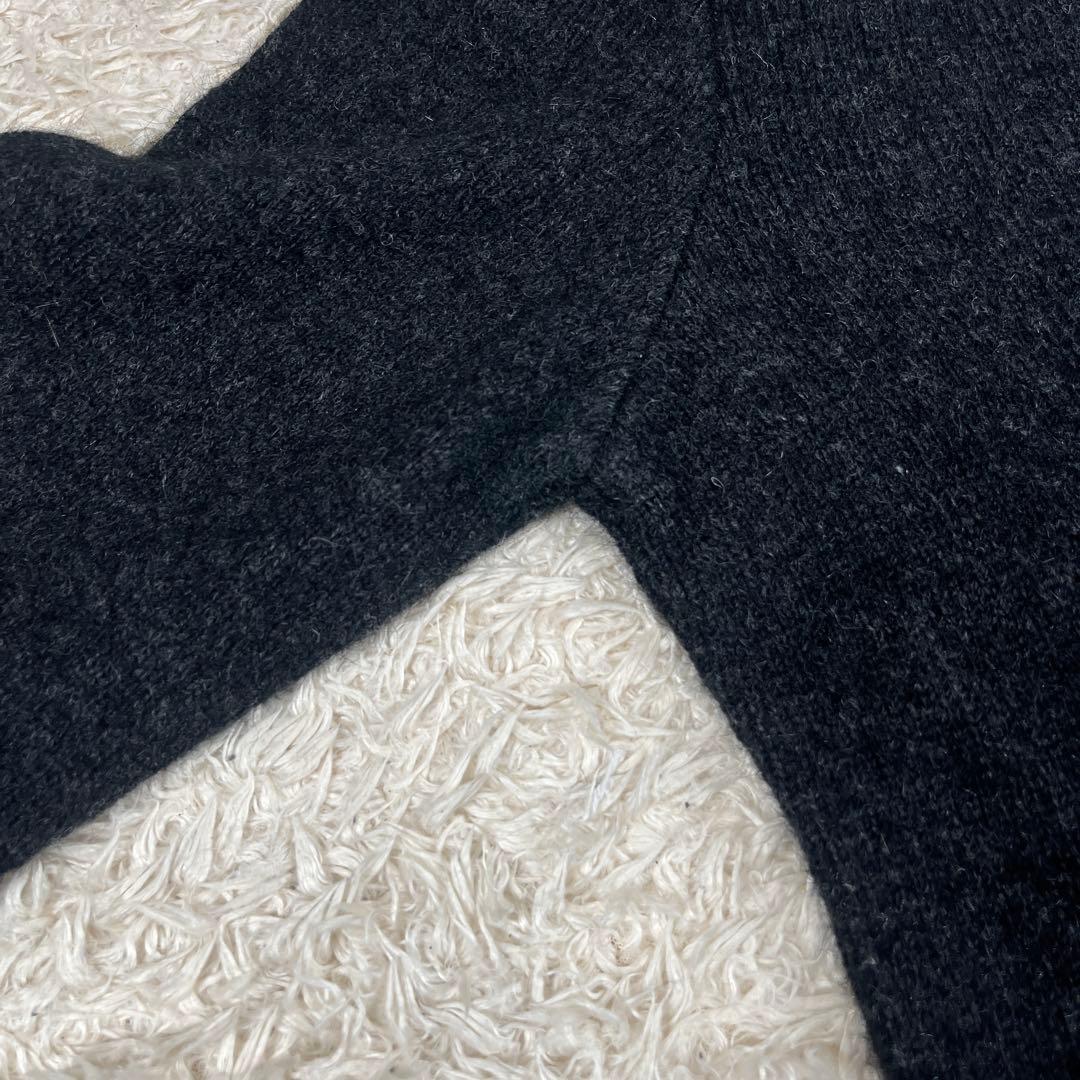 新品•タグ付 メリノミンク メリノウール×ポッサムファーニット ジャケット L