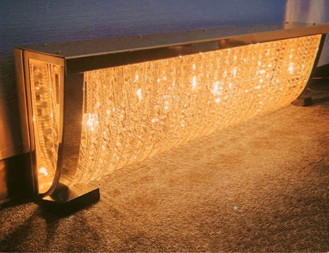 壁掛け　ナイアガラ　シャンデリア　80cm LED球付き