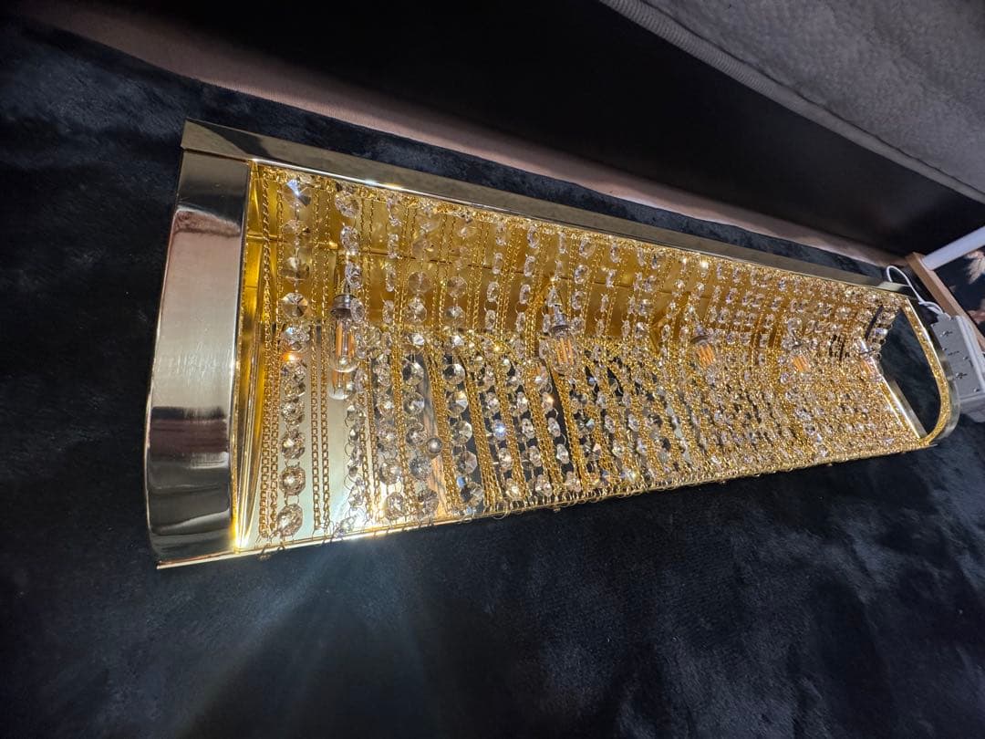 壁掛け　ナイアガラ　シャンデリア　80cm LED球付き