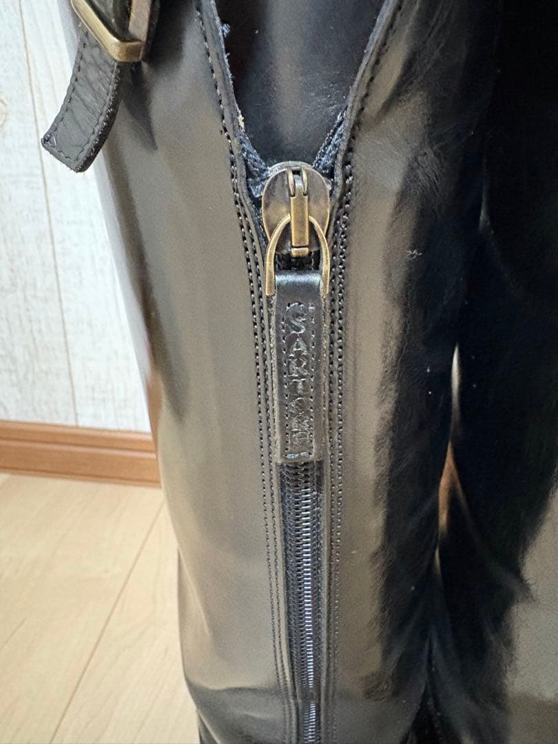 25.5～26㎝★美品SARTORE ジョッキーロングブーツ40 サルトルバック