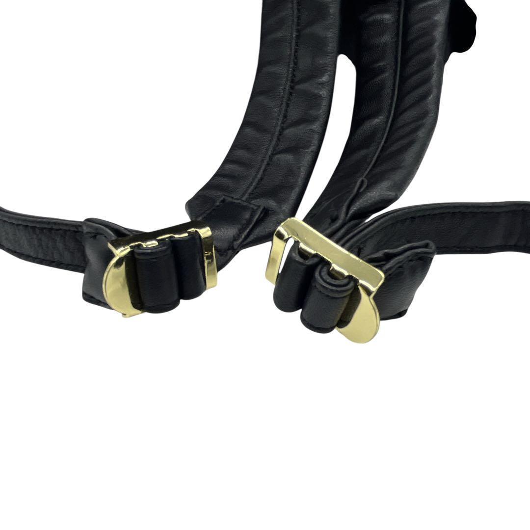 ✨極美品✨ ツモリチサト キャリー リュック オールレザー ブラック ゴールド