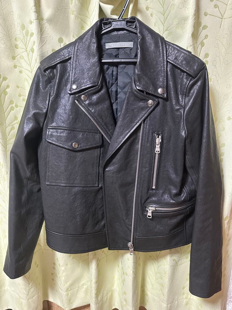 【大幅お値下げ中】Theory Lux 黒 レザージャケット シングルライダース