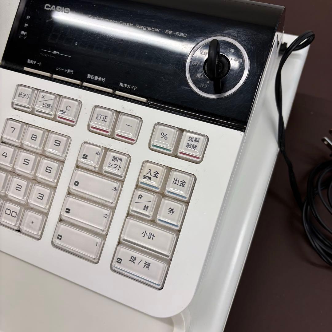 CASIO SE-S30 ホワイト レジスター