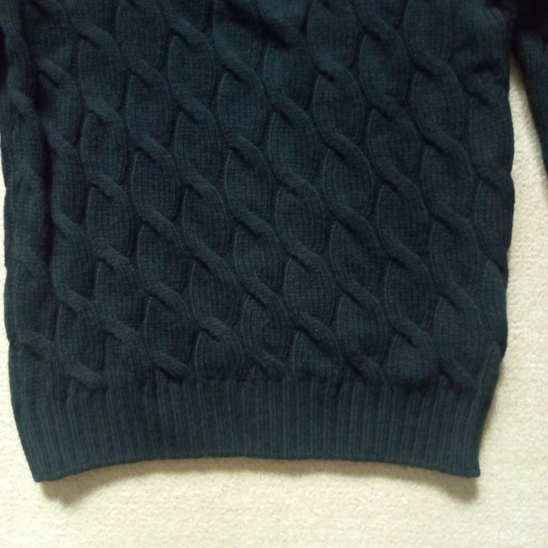 【GRAN SASSO】グランサッソ　 ケーブルタートルネック(良品)