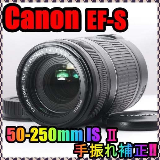 【美品】Canon EF-S 55-250　IS　Ⅱ　高機能望遠レンズ