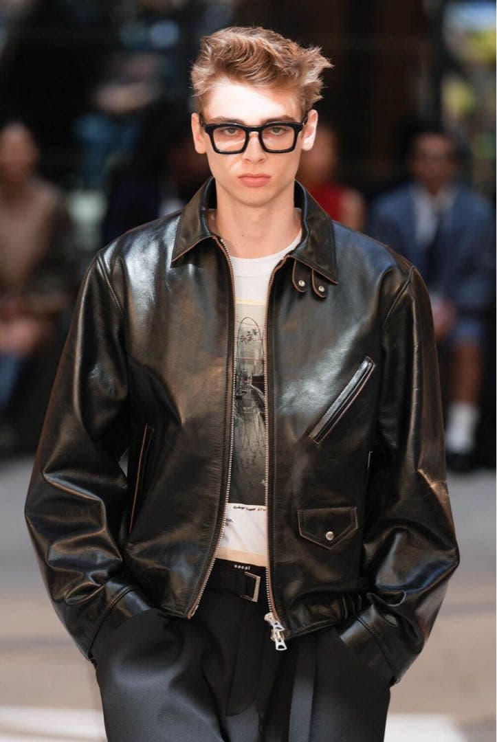 sacai 25SS サイズ1 レザージャケット　サカイ　ライダース