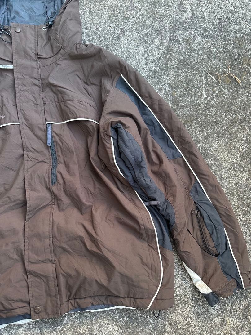 00s Columbia mountain jacket 茶色 テック系 y2k