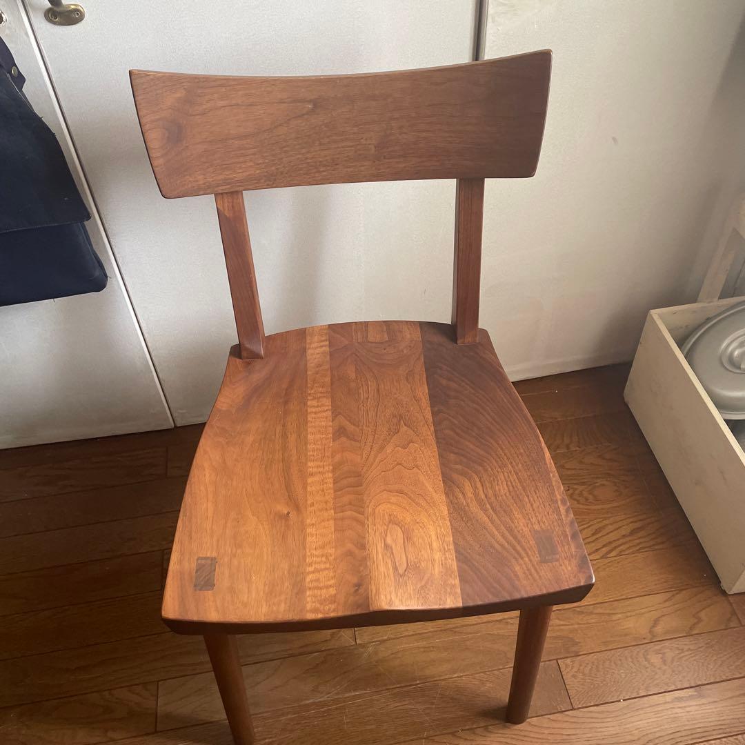 シラカワ　ダイニングチェア 無垢　椅子 オイル仕上げ