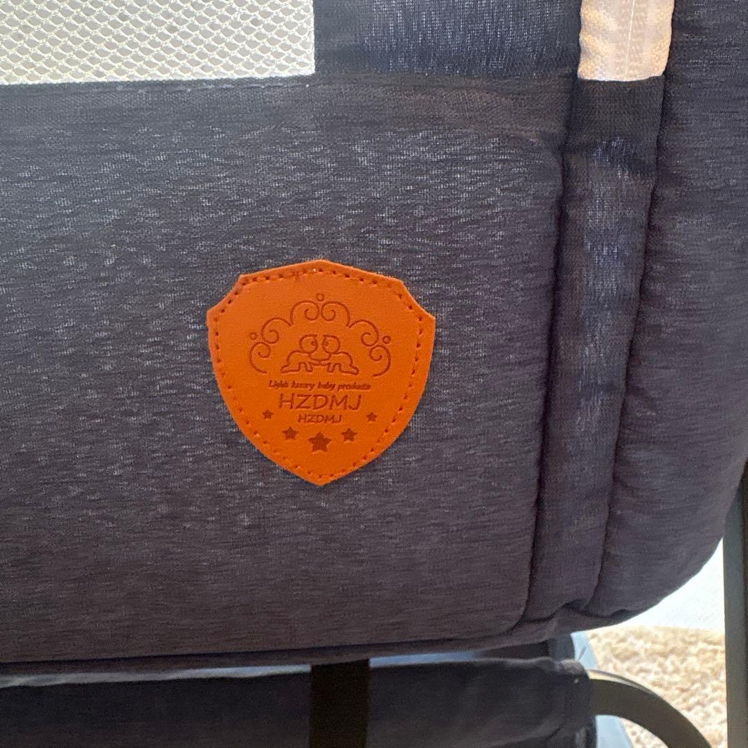 HZDMJ ベビーベッド ネイビー 星柄