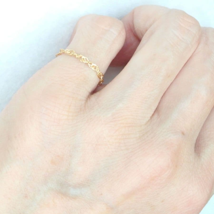 拓磨　k18リング　チェーンリング　スクリューチェーン　1.85㎜幅