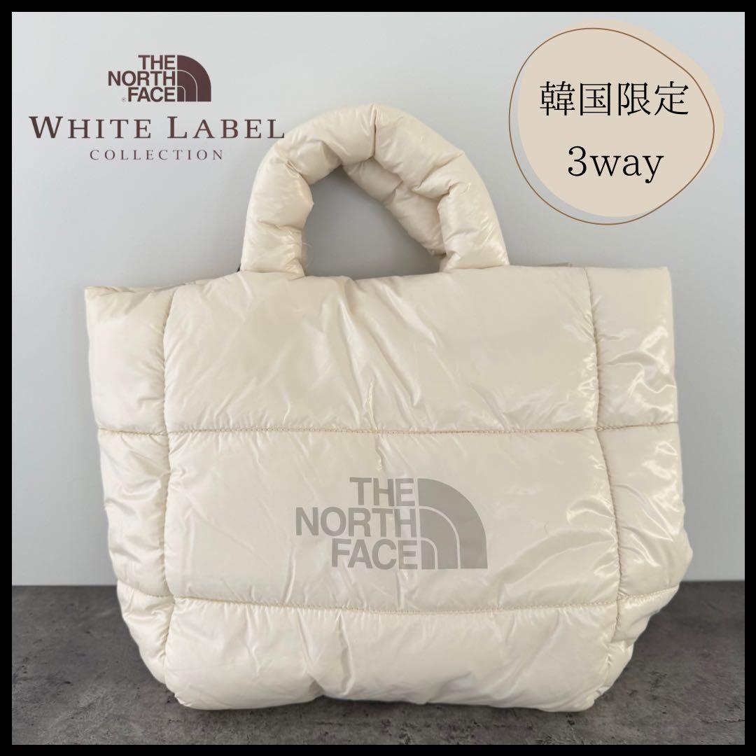 【韓国限定】ノースフェイス＊プランピー＊トートバッグ＊L ＊クリーム