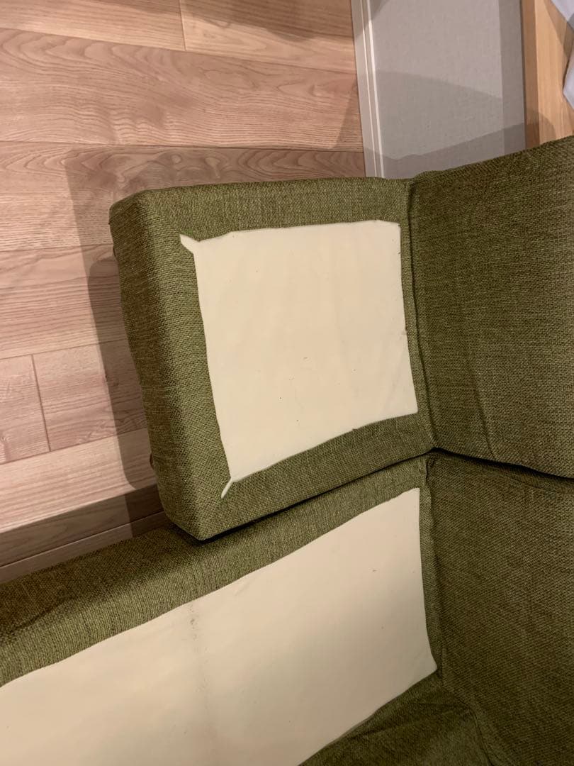 【3/30日まで受取の方】カウチソファ クッション付き