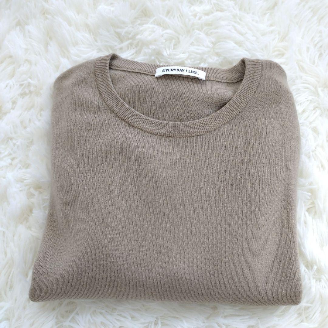 エブリデイアイライク クルーネックプルオーバー ニット ウール