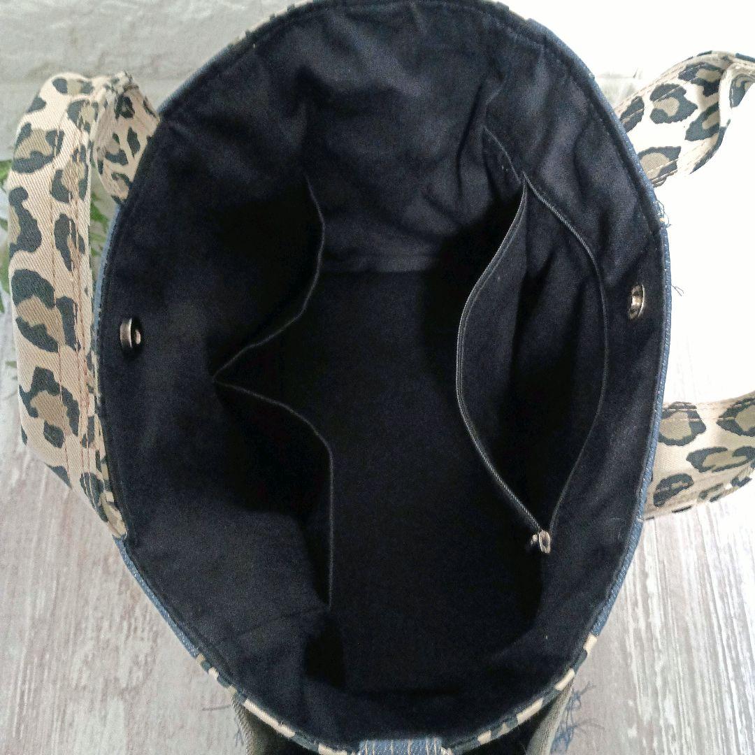 リメイクデニム★サイドフリンジトートバッグM