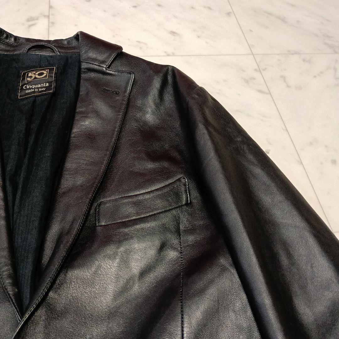 CINQUANTA チンクアンタ レザージャケット 羊革