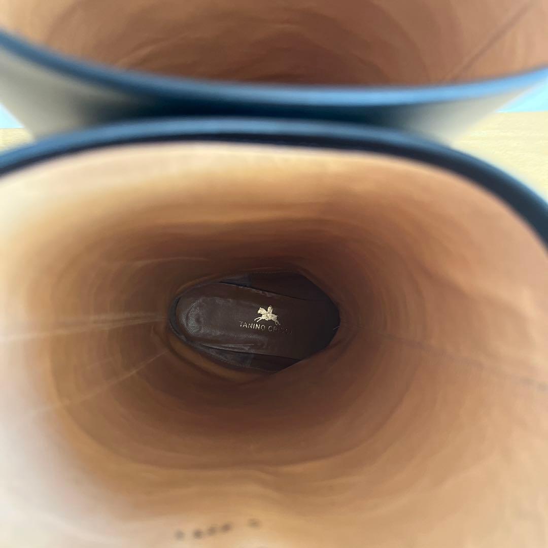 TANINO CRISCI タニノクリスチー ロングブーツ ブラック37 1/2