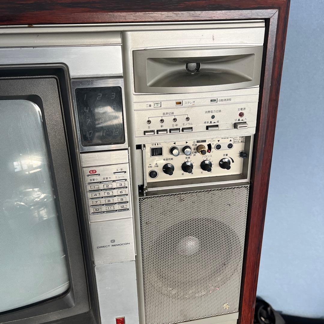 昭和物　ナショナルカラーテレビ　TH18-C17 IC.ドランジスタ式