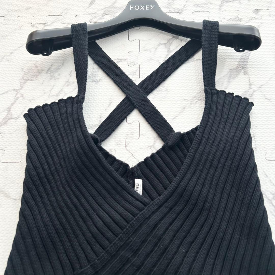 希少✨ ミュウミュウ キャミソール ビスチェ ベアトップ ニット Y2K 40