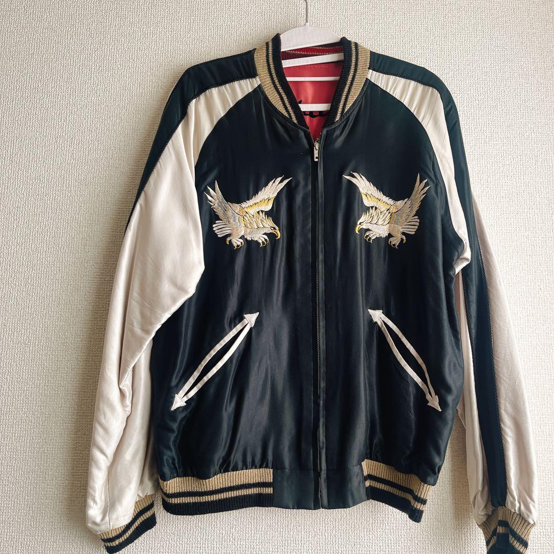 最終値下げ 東洋エンタープライズ　スカジャン　リバーシブル　鷹　龍　富士山 刺繍