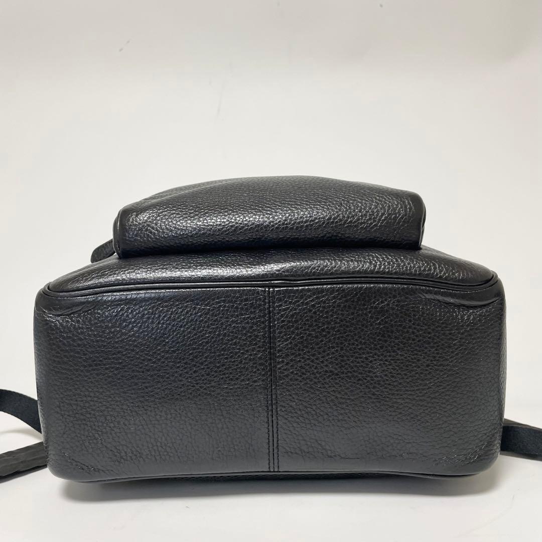 極美品✨️COACH リュック 2層式 A4 PC ペプルドレザー 黒 y2k