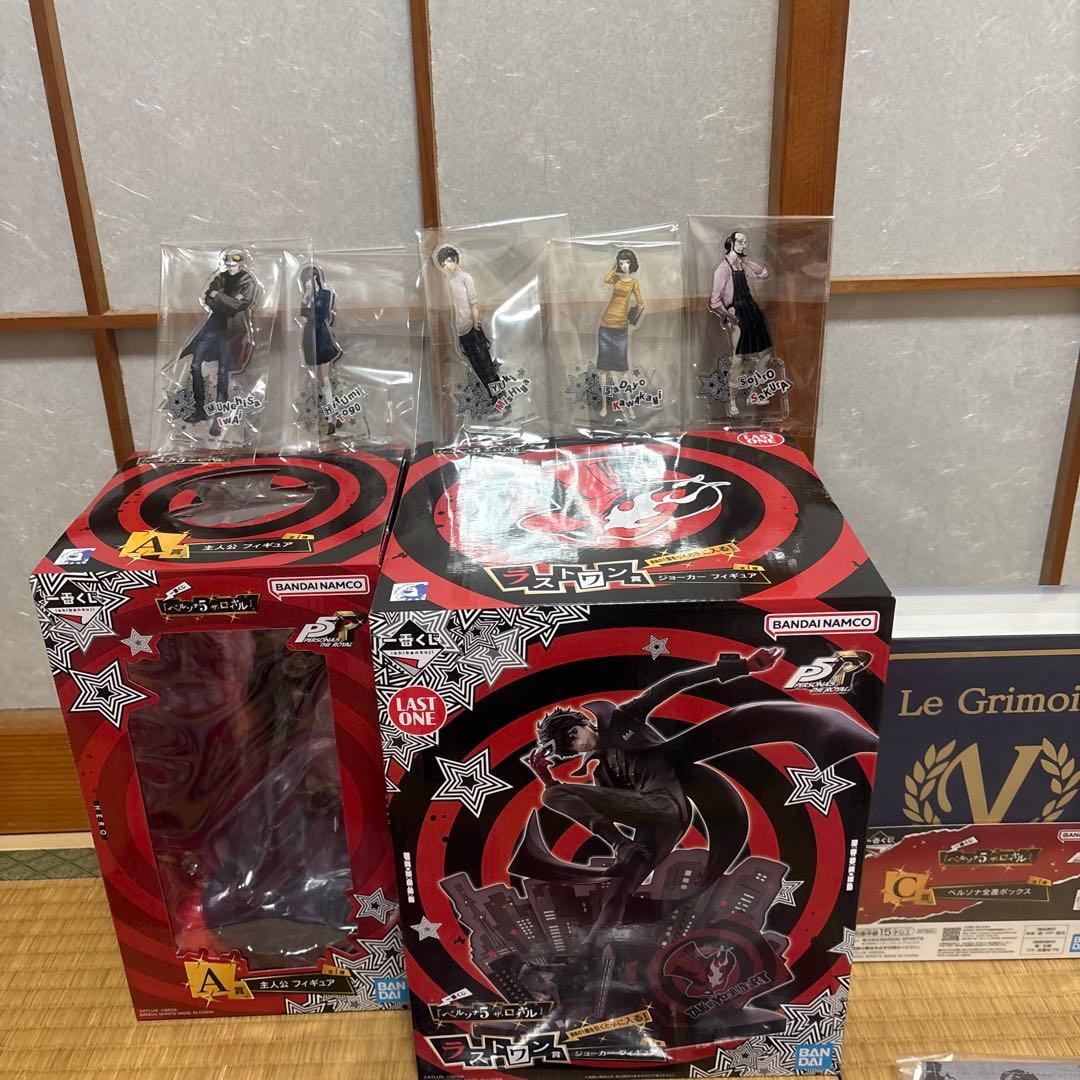 一番くじ　ペルソナ5 ザロイヤル　ラストワン賞　ジョーカーフィギュアA賞C賞。