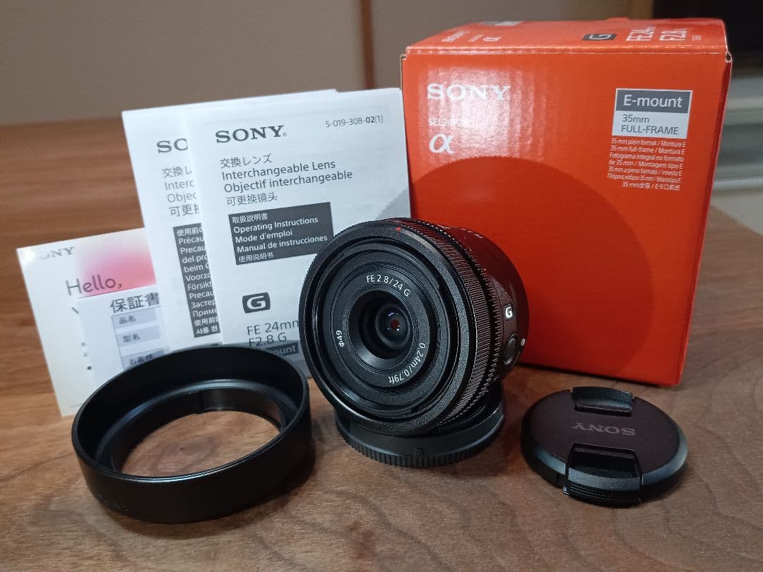 新品級 SONY FE 24mm F2.8 G【取説+元箱+安心返金保証付き】