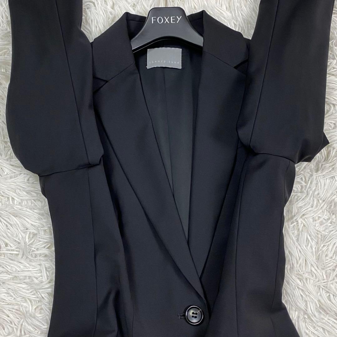 極美品✨セオリーリュクス ストレッチスーツ セットアップ ブラックフォーマル L