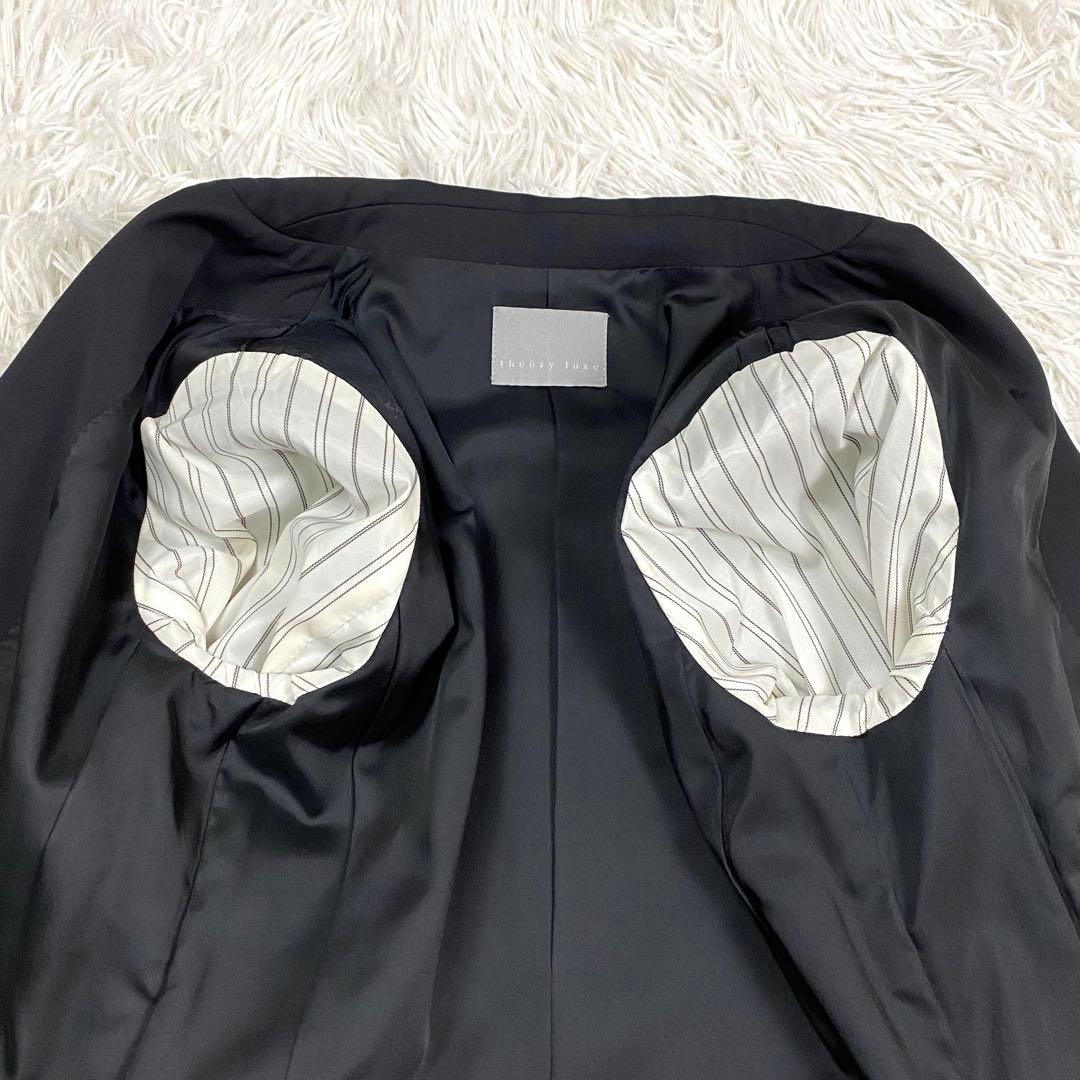 極美品✨セオリーリュクス ストレッチスーツ セットアップ ブラックフォーマル L