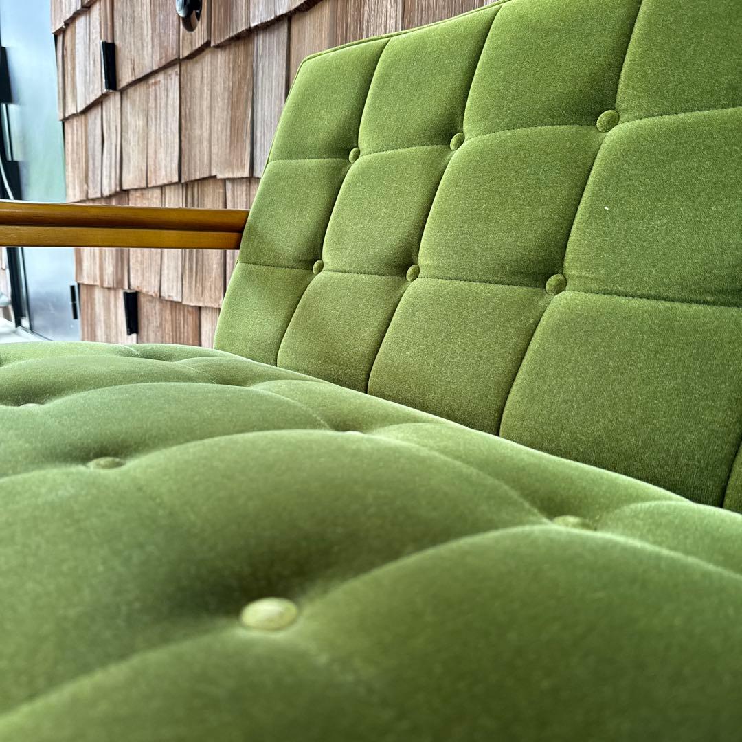 カリモク60 Kチェア 2シーター モケットグリーン 2人掛け 緑 カリモク