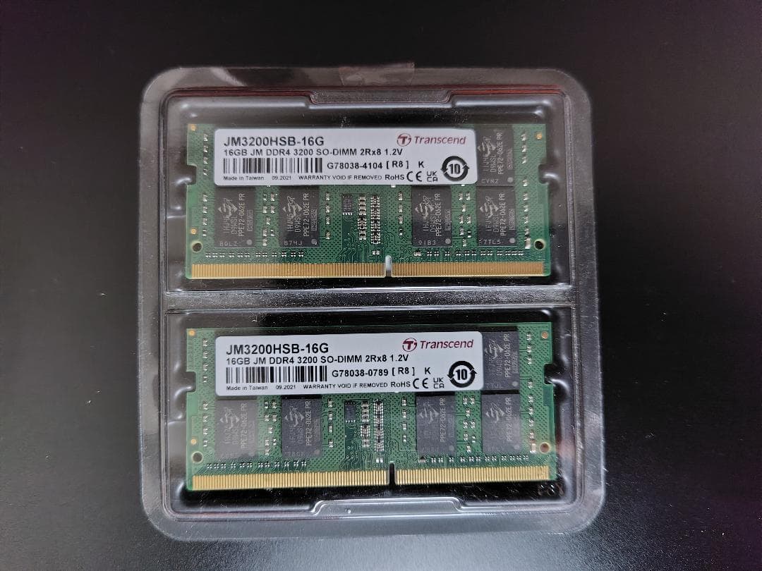 メモリー Transcend DDR4 3200 32G SODIMM