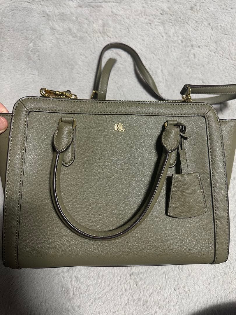 Ralph Lauren オリーブグリーン ハンドバッグ