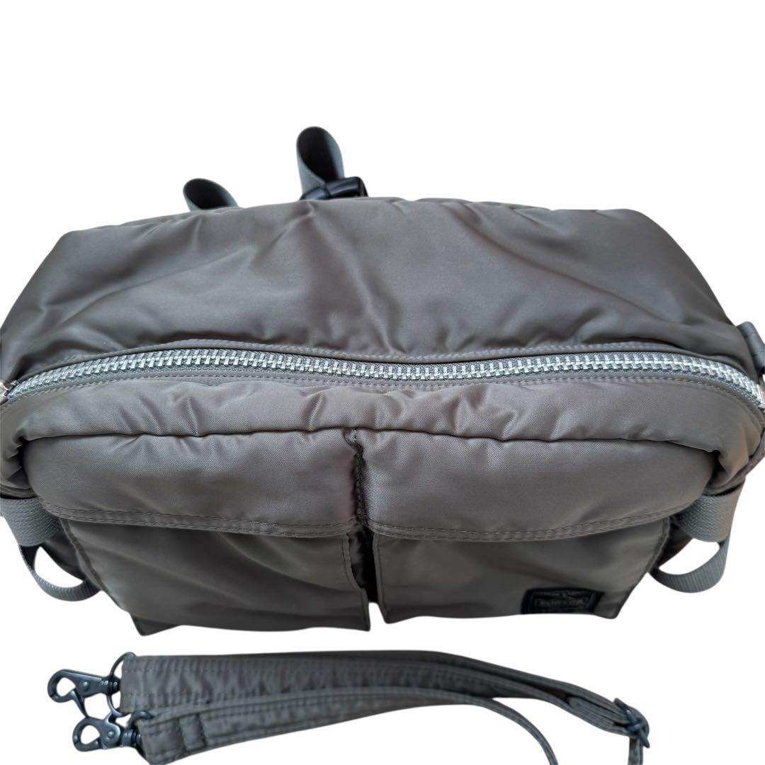 【未使用】 ポーター　タンカー　ウエストバッグ シルバーグレー 2way