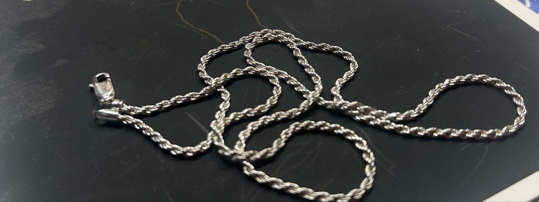 美品 AVALANCHE アバランチ ロープネックレス シルバー 925