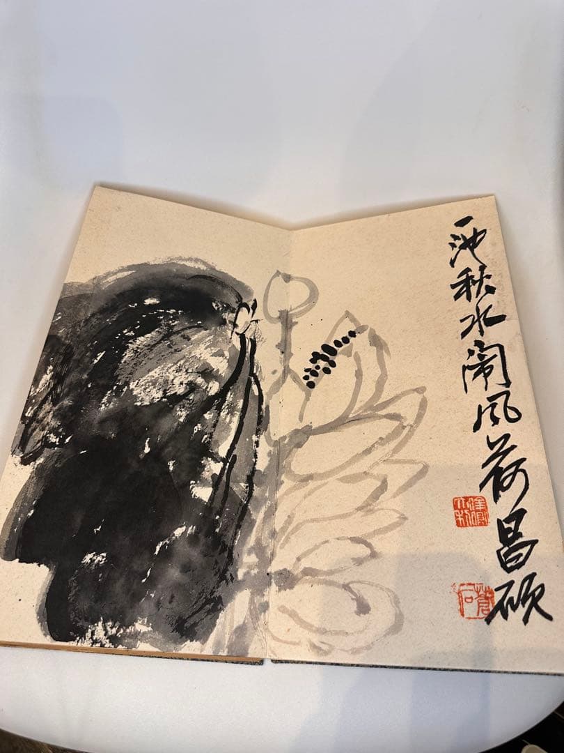 呉昌碩　花卉冊　中国書画　古董