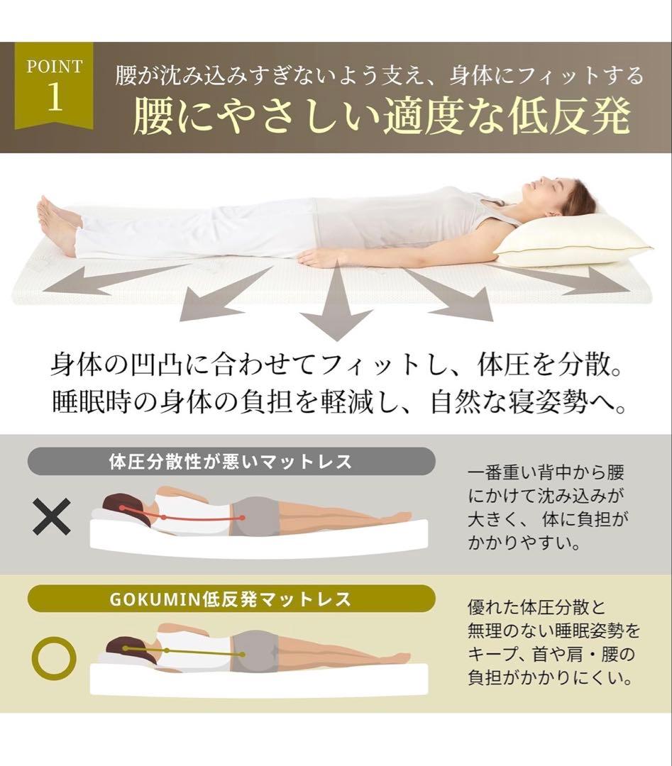 【3点セット】ダブルベッドフレーム+マットレス2枚