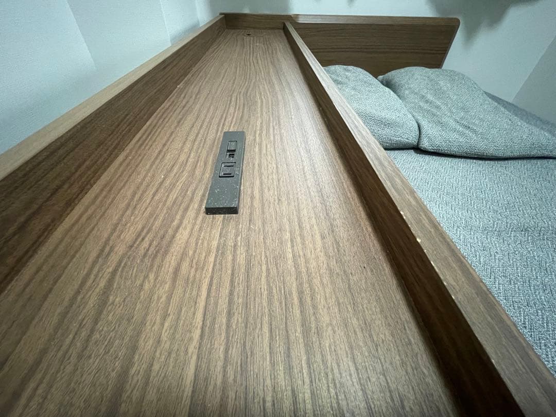 【じょい】ニトリ　3Way ベッドソファ(B1-USB GY/MBR)