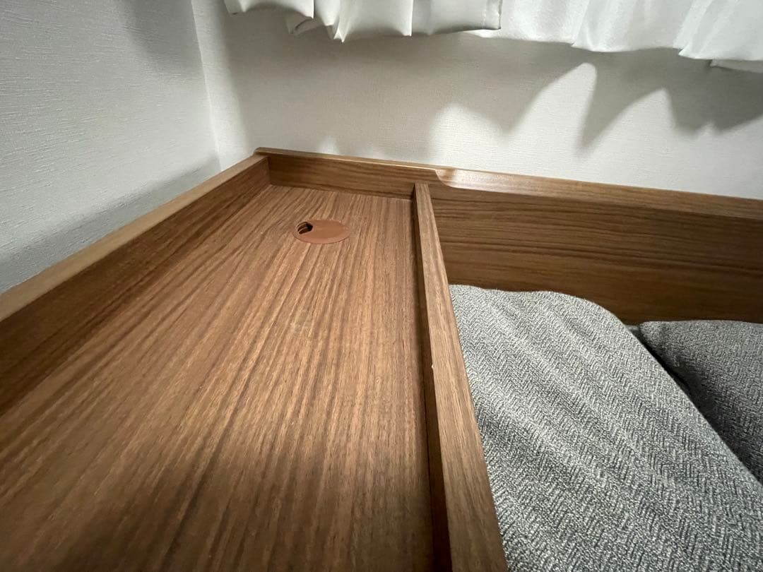 【じょい】ニトリ　3Way ベッドソファ(B1-USB GY/MBR)