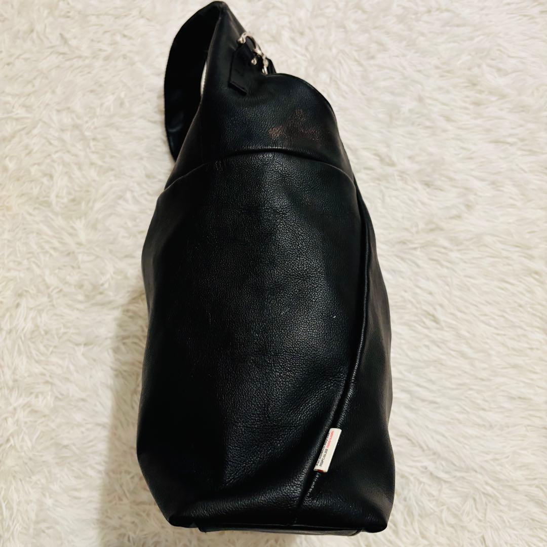 極美品✨ヌンク　シボ革ショルダーバック3way ブラック　ナカム愛用