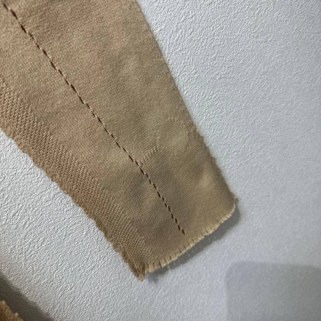 希少 極美品 イッセイミヤケ 変形 ボタンレス プリーツ ニット カーディガン