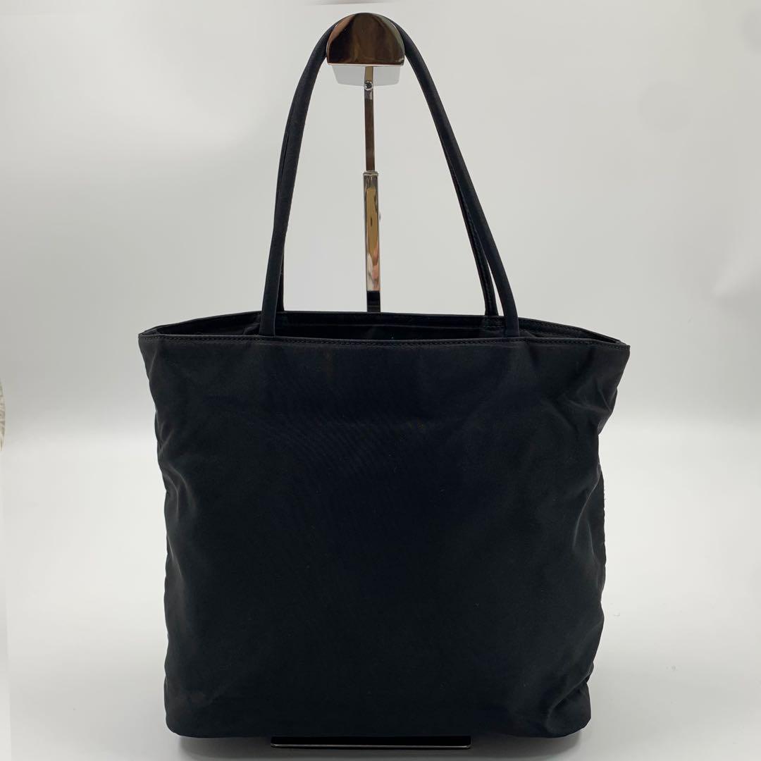 【✨美品✨】プラダ トートバッグ 三角ロゴ ナイロン ブラック
