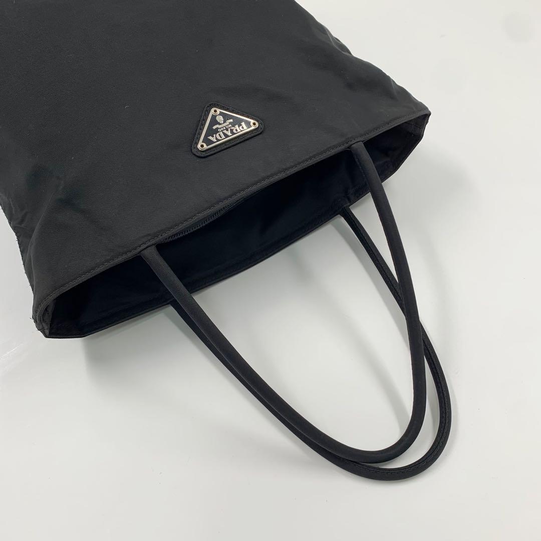 【✨美品✨】プラダ トートバッグ 三角ロゴ ナイロン ブラック