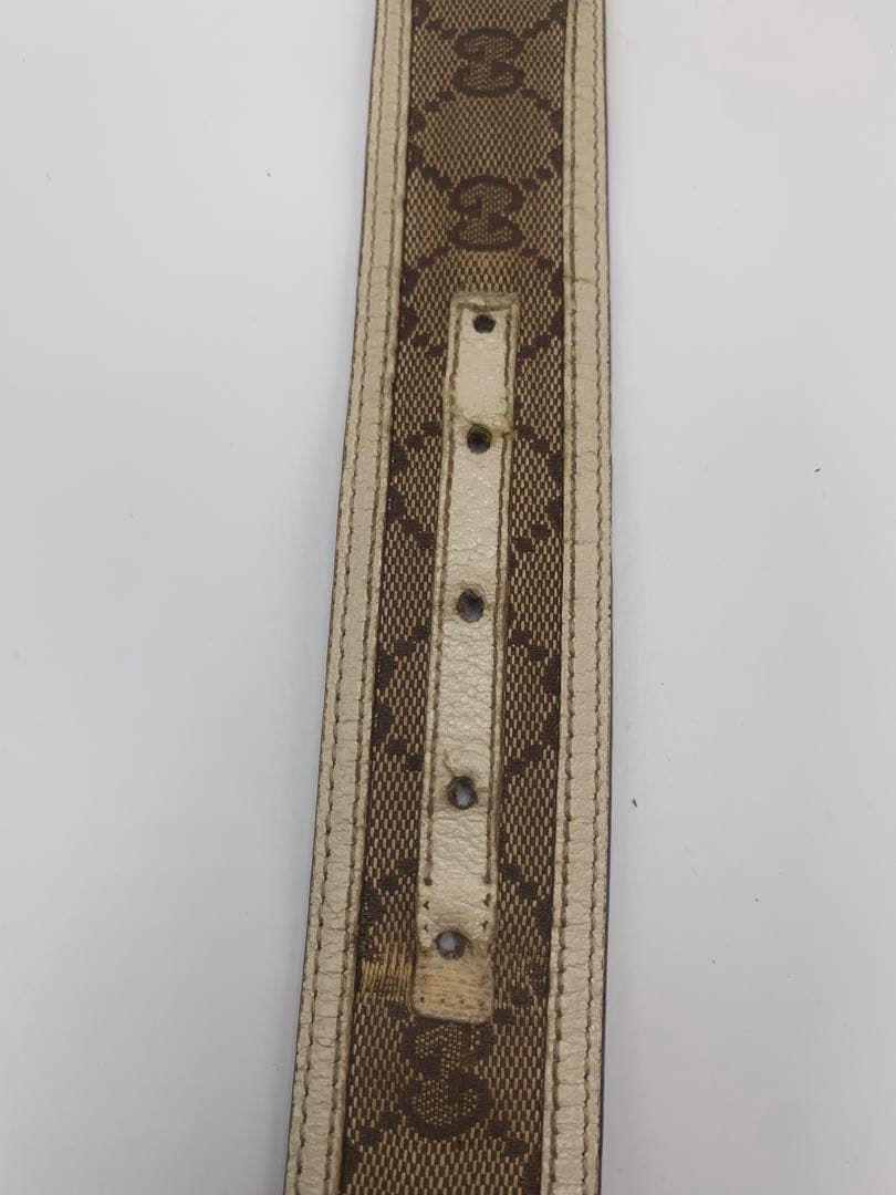 グッチ GUCCI GGパターン ベルト ブラウン/ベージュメンズ レディース