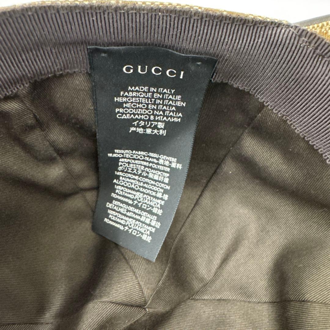 Gucci GGパターン ベースボールキャップ　Ｓサイズ