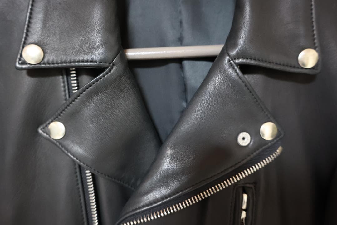 アタッチメント 日本製ラムレザーダブルライダース 2 BLACK