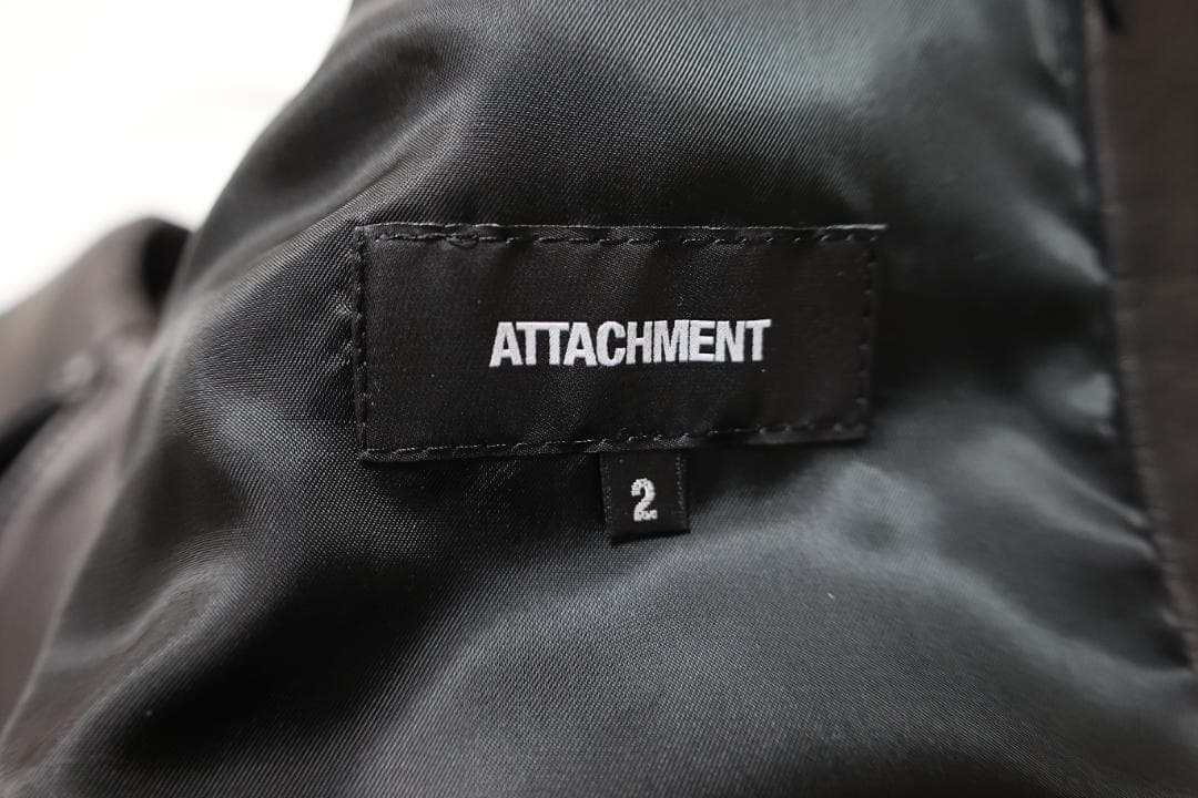 アタッチメント 日本製ラムレザーダブルライダース 2 BLACK