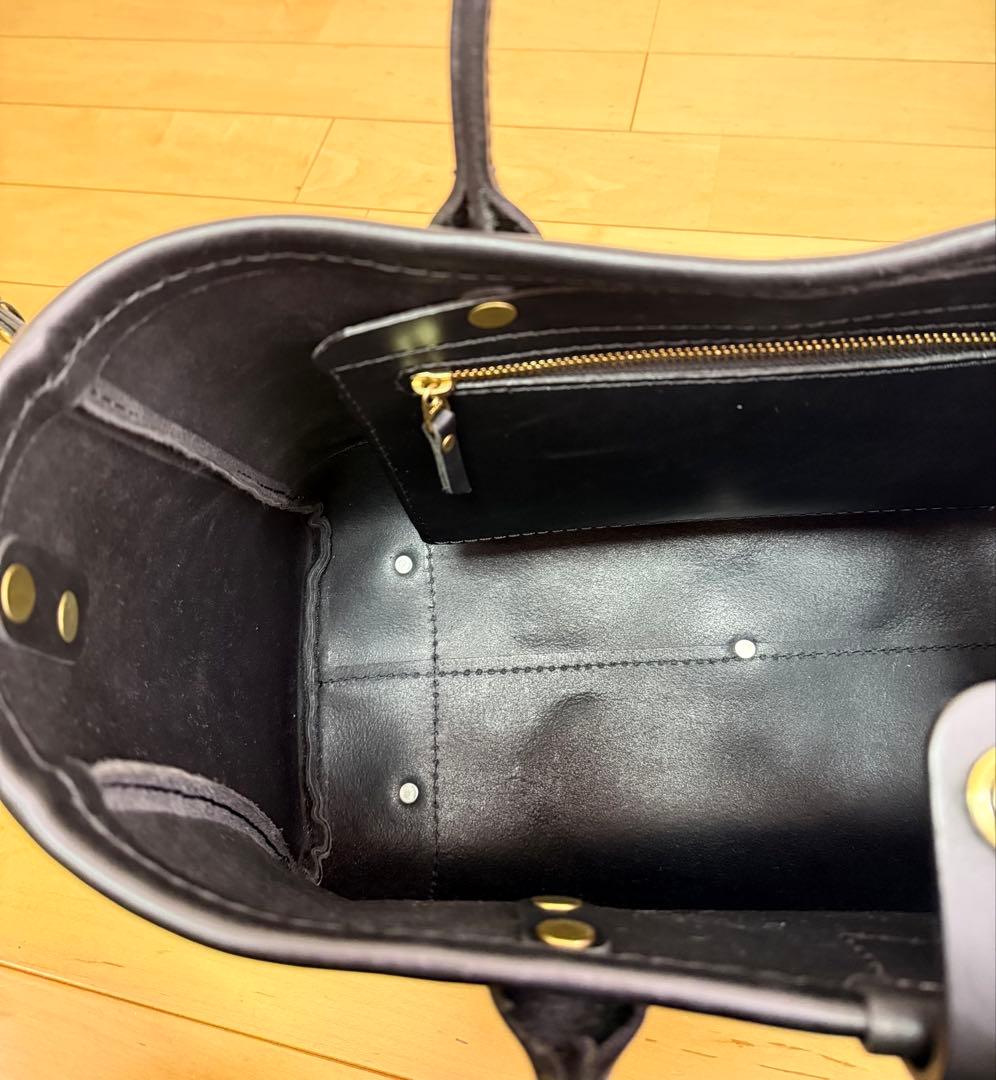 ヘルツ T-146 横型2wayトートバッグ　ブラック