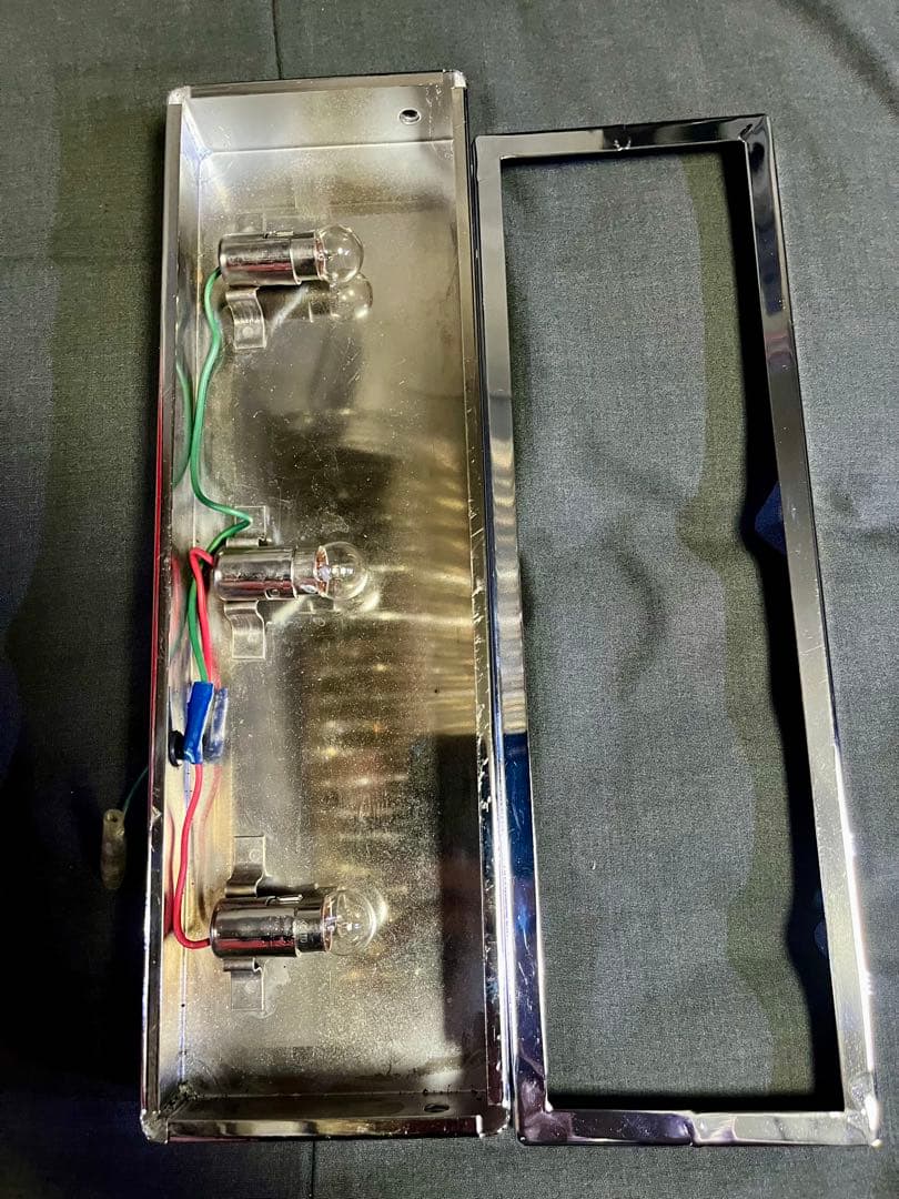 デコトラ　レトロ　当時物　アンドン　ワンマン灯　メッキ